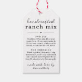 Étiquettes Cadeaux de Mélange Ranch Maison (Devant)