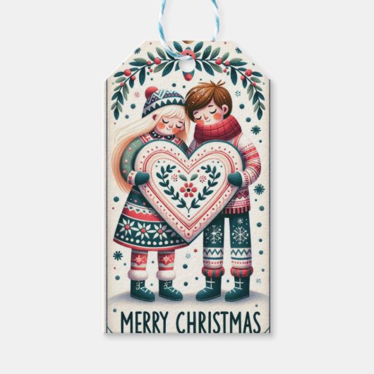 Etiquettes-cadeaux de Noël Cadeaulabel (Voorkant)