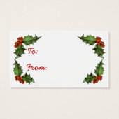 Étiquettes cadeaux de Noël (Dos)