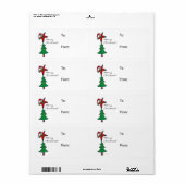 étiquettes cadeaux de Noël (Feuille entière)