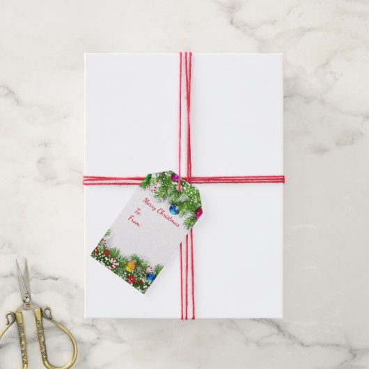 Étiquettes cadeaux de Noël (Avec de la ficelle)