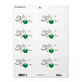 Étiquettes cadeaux de Noël (Feuille entière)