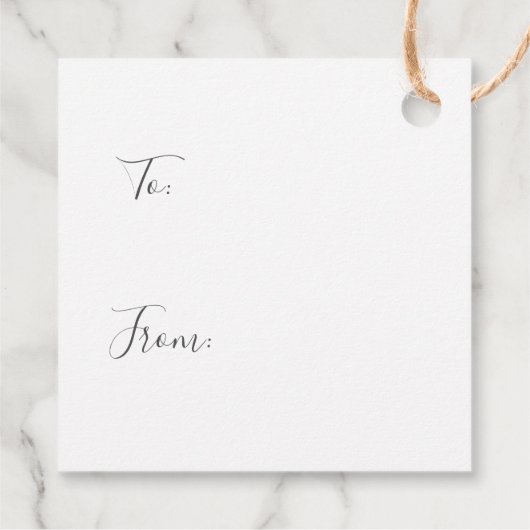 Étiquettes cadeaux de Noël (Dos)