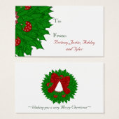 Étiquettes cadeaux de Noël (Devant & derrière)