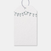 Étiquettes cadeaux de Noël Argent (Dos)