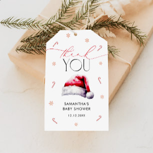 Étiquettes cadeaux de Noël Baby shower d'hiver Mer