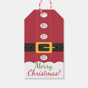 Étiquettes cadeaux de Noël Costume du Père No