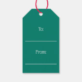 Étiquettes cadeaux de Noël des rennes (Dos)