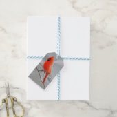 Étiquettes cadeaux de Noël du Cardinal (Avec de laficelle)
