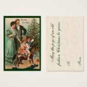 Étiquettes cadeaux de Noël en Allemagne (Devant & derrière)