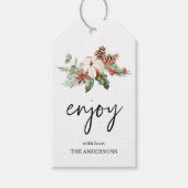 Étiquettes Cadeaux de Noël | Fleur d'Hiver de Vaca (Devant)