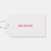 Étiquettes cadeaux de Noël léopard (Dos Horizontal)