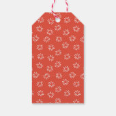 Étiquettes cadeaux de Noël manchot mignon (Dos)