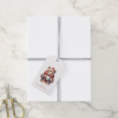 Étiquettes cadeaux de Noël Ours (Avec de la ficelle)