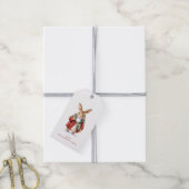 Étiquettes cadeaux de Noël Rabbit (Avec de la ficelle)