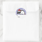 Étiquettes cadeaux de Noël Rat (Sac)