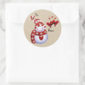 Étiquettes cadeaux de Noël Snowman (Sac)