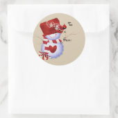 Étiquettes cadeaux de Noël Snowman (Sac)
