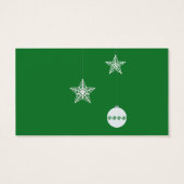 Étiquettes cadeaux de Noël verts (Dos)