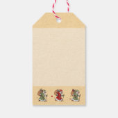 Étiquettes cadeaux de Noël victorien (Dos)