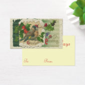 Étiquettes cadeaux de Noël victorien (Bureau)