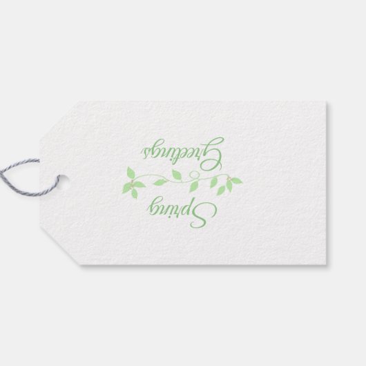 Étiquettes cadeaux de Pâques (Dos (Horizontal))