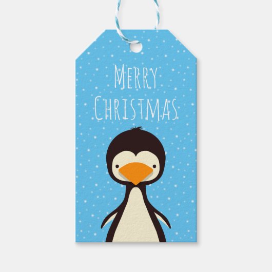 Étiquettes cadeaux de pingouin (Devant)