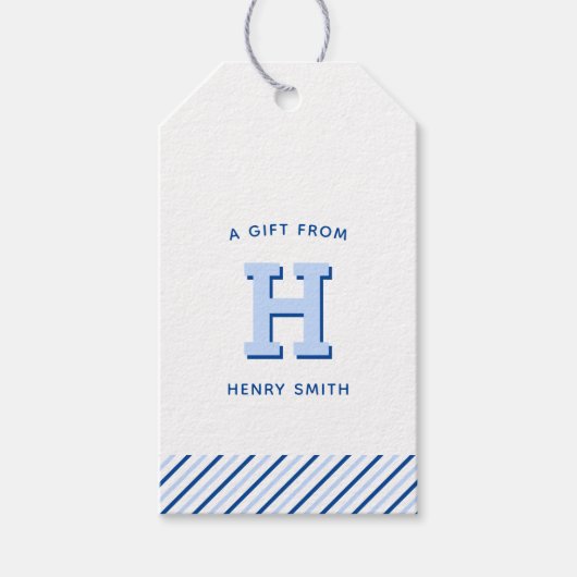 Étiquettes cadeaux de Preppy Moderne (Devant)