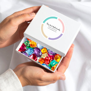 Étiquettes cadeaux de produits ronds tendance