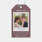 Étiquettes Cadeaux de Remerciement Mariage Photo R (Dos)