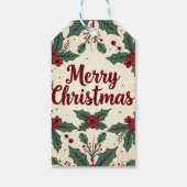 Étiquettes cadeaux de style Vintage Noël (Dos)