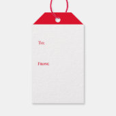 Étiquettes cadeaux de vacances (Dos)