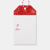 Étiquettes cadeaux de vacances (Dos)