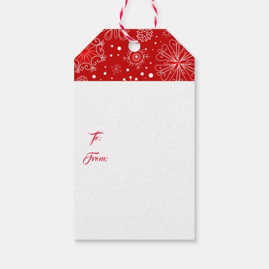 Étiquettes cadeaux de vacances (Dos)