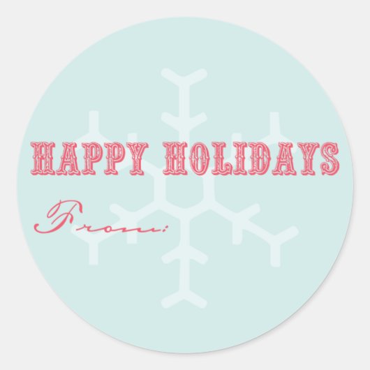 Étiquettes cadeaux de vacances (Devant)