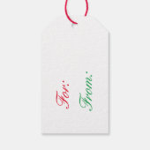 Étiquettes cadeaux de vacances (Dos)