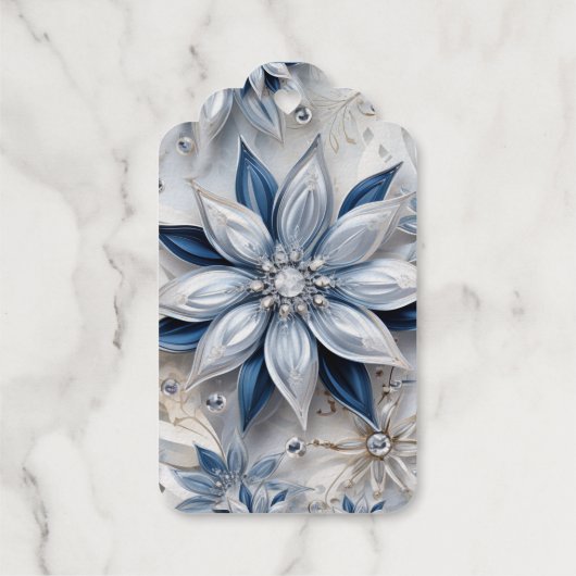 Étiquettes Cadeaux Décor de l'événement hivernal (Verso)