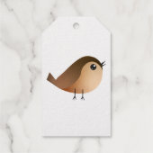 Étiquettes Cadeaux Dessin Animé Oiseau Moineau (Verso)