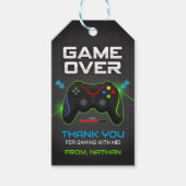 Étiquettes Cadeaux du Merci de jeu vidéo (Devant)