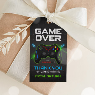 Étiquettes Cadeaux du Merci de jeu vidéo