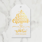 Étiquettes Cadeaux Élégant Joyeuses Fêtes de Noël personnalisables (Recto)