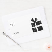 étiquettes cadeaux en noir et blanc (Enveloppe)