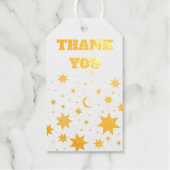 Étiquettes Cadeaux étoiles d'or. (Recto)