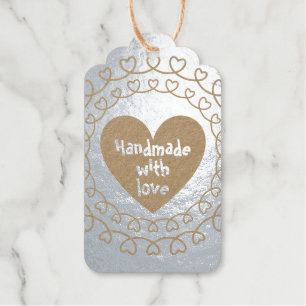 Étiquettes Cadeaux Fait à la main avec amour