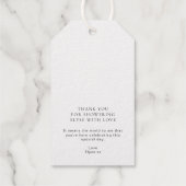 Étiquettes Cadeaux Favor de fleurs Fleurir en amour Or (Verso)