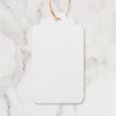 Étiquettes Cadeaux Félicitations ! (tissu de baby shower) (Verso)