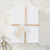 Étiquettes Cadeaux Félicitations ! (tissu de baby shower) (Avec de la ficelle)