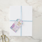 Étiquettes cadeaux Fête à thé rose et violet  (Avec de laficelle)