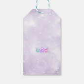 Étiquettes cadeaux Fête à thé rose et violet  (Dos)
