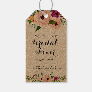 Étiquettes cadeaux Fête des mariées Merci de la Co